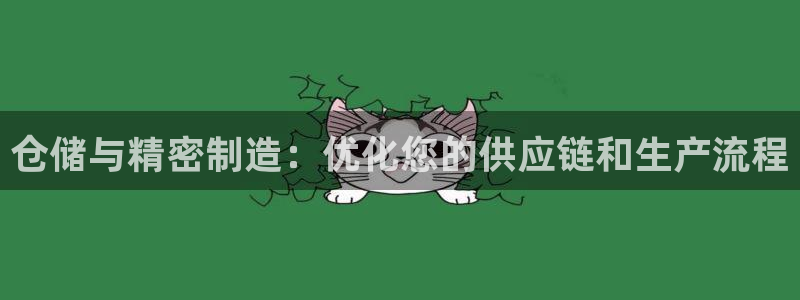 彩神x平台靠什么盈利：仓储与精密制造：优化您的供应链和生产流程