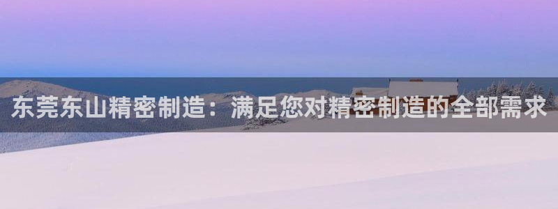 彩神vl官网：东莞东山精密制造：满足您对精密制造的全部需求