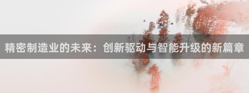 彩神8官网下：精密制造业的未来：创新驱动与智能升级的新篇章